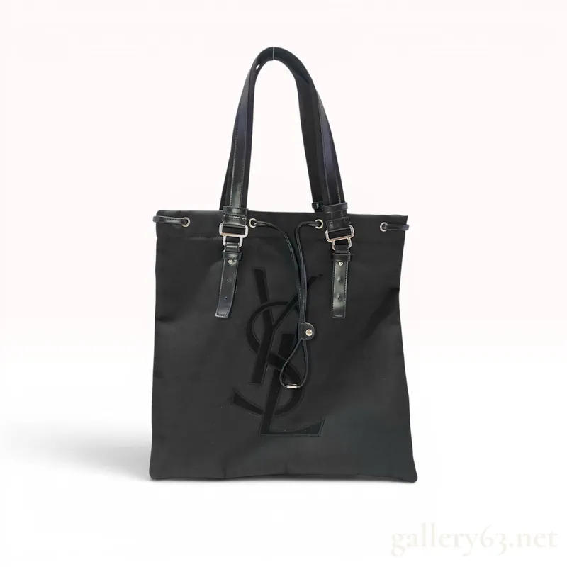 Yves Saint Laurent Black Canvas Kahala Tote Bag from auction in Atlanta, Georgia — image 8