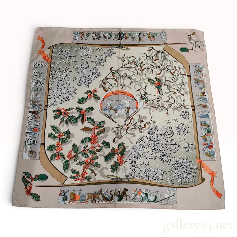 Hermes Neige d'Antan Silk Scarf from auction in Atlanta, Georgia — image 19