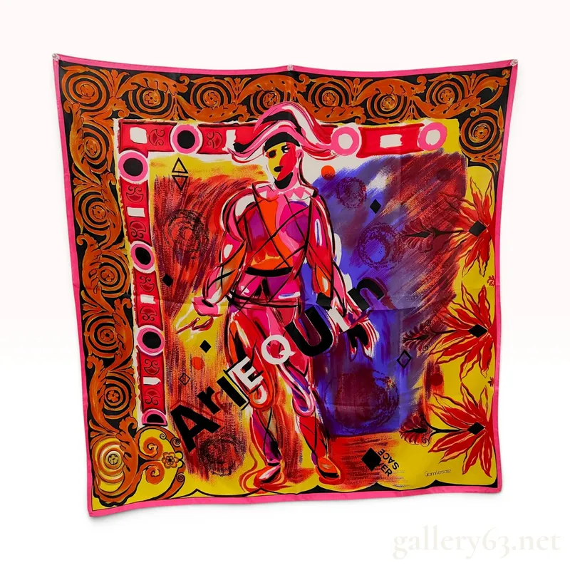 A Vintage Gianni Versace Silk Arlequin Scarf 90cm from auction in Atlanta, Georgia — image 13