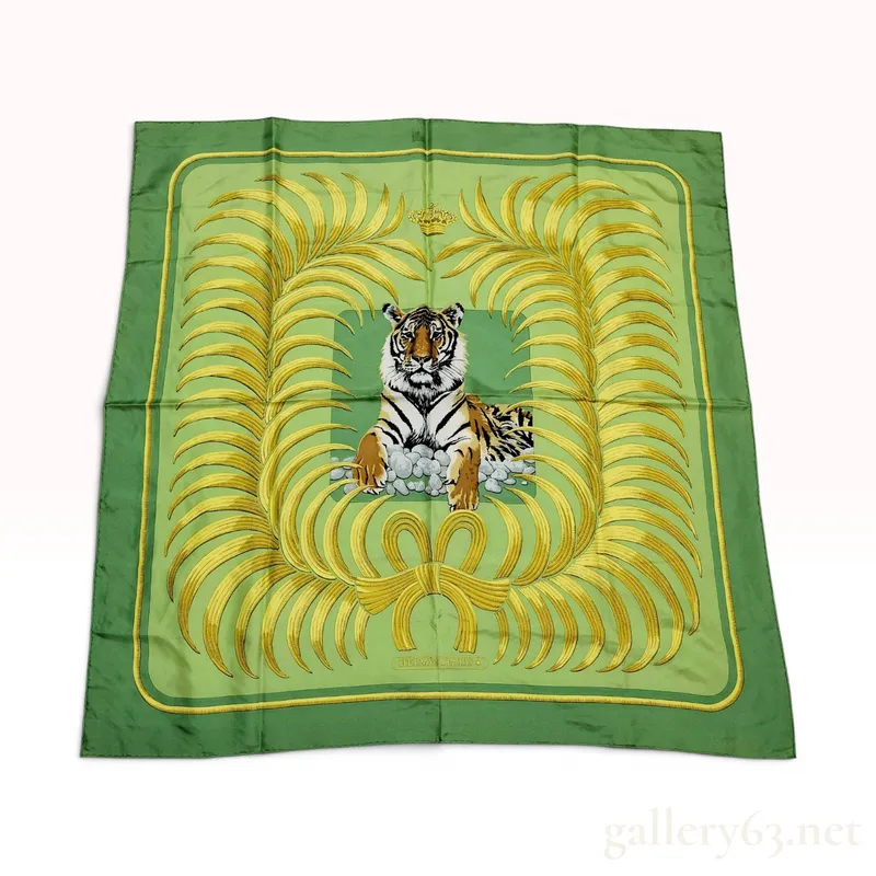Hermes Tigre Royal Silk Scarf from auction in Atlanta, Georgia — image 28