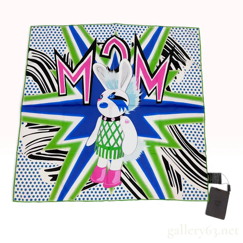MCM Mulberry Silk Cyber Rabbit Scarf from the 2017 Spring/Summer Punk Ethos Collection from auction in Atlanta, Georgia — image 31