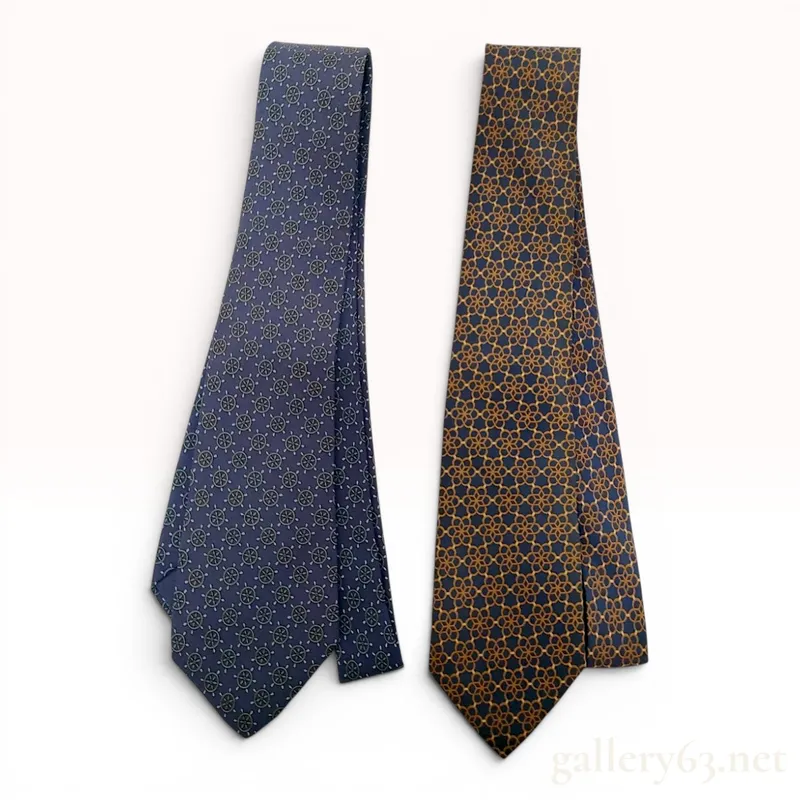 Two Hermes Paris Silk Neckties from auction in Atlanta, Georgia — image 30