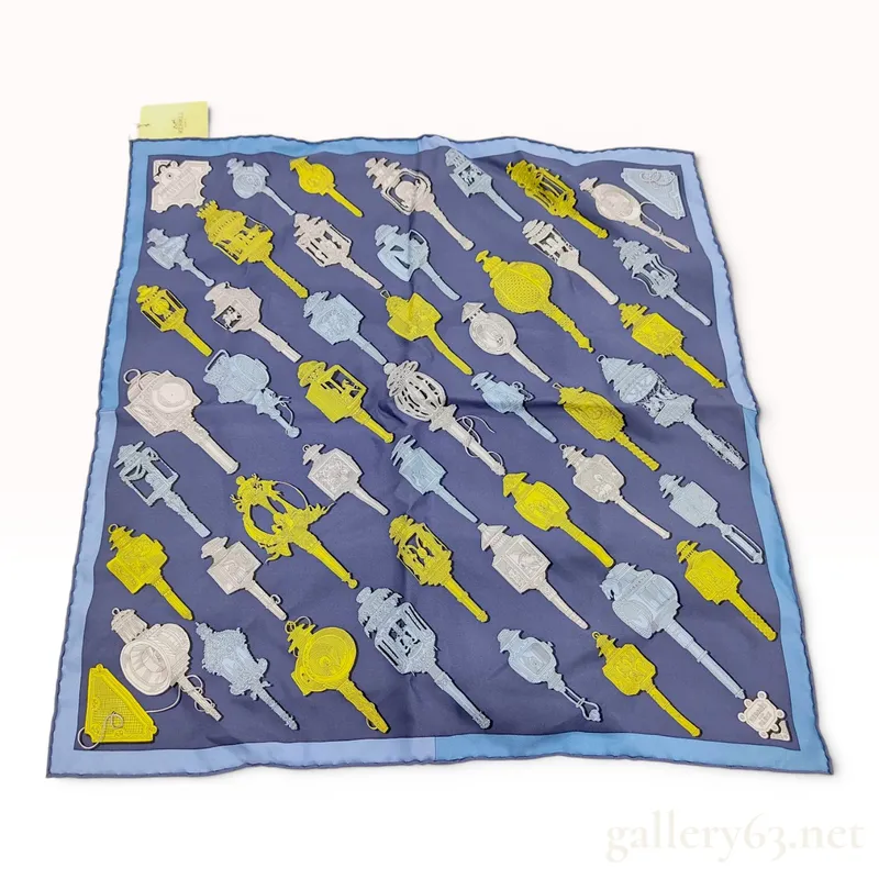 Hermes Merveilleuses Lanternes Silk Twill Gavroche Scarf from auction in Atlanta, Georgia — image 42