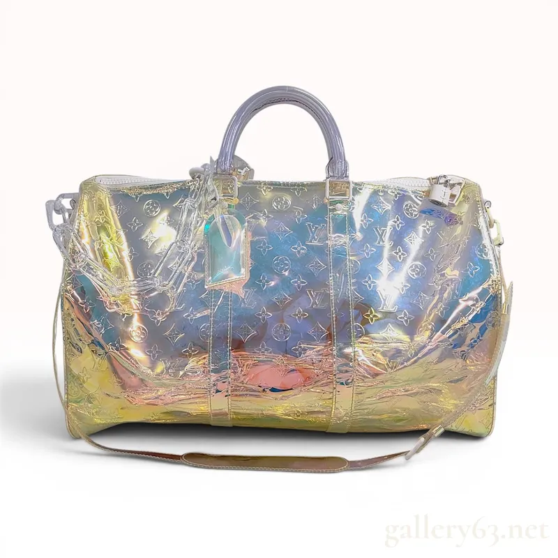 Louis Vuitton Monogram Prism Keepall Bandouliere 50 from auction in Atlanta, Georgia — image 2
