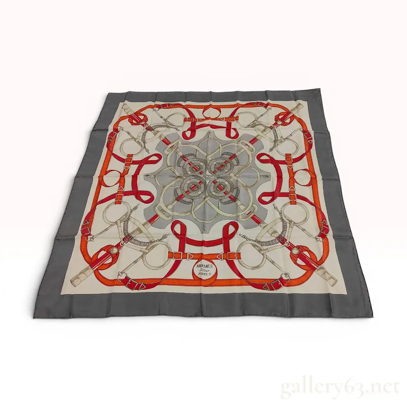Hermes Eperon d'Or Silk Carre 90 Scarf designed by Henri d'Origny from auction in Atlanta, Georgia — image 21