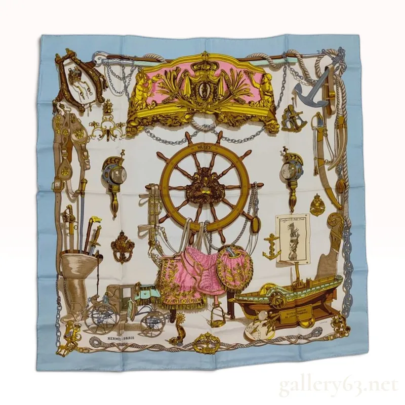 Hermes Musee Silk Scarf by Philippe Ledoux from auction in Atlanta, Georgia — image 42
