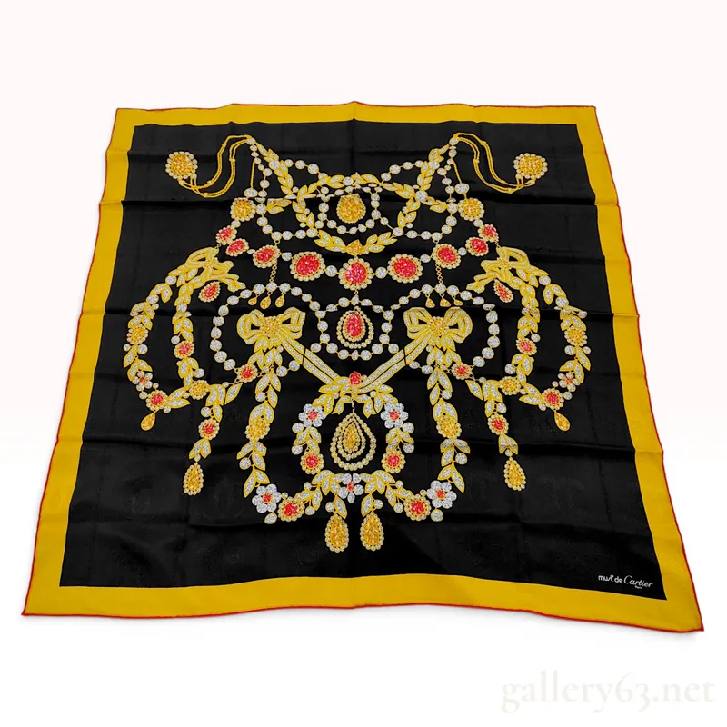 Must de Cartier Silk Jacquard Jewelry Motif Scarf from auction in Atlanta, Georgia — image 45