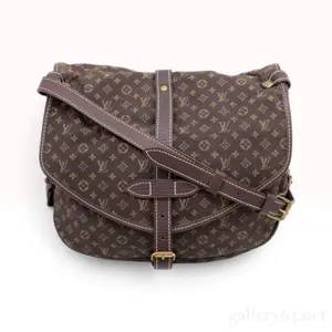Vintage Louis Vuitton Monogram Mini Lin Saumur 30 Ebene Crossbody Bag