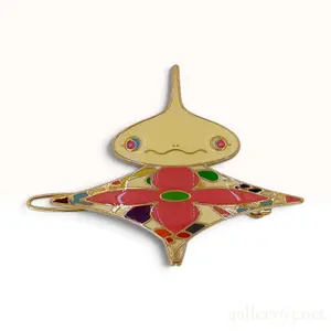 Louis Vuitton Takashi Murakami Multicolor Enamel Chibi-Kikunosuke Hair Barrette