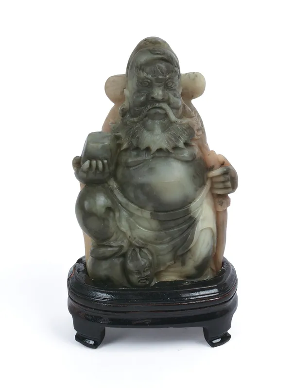 Carved Hardstone FIgure of a Scholar. from auction in Freeport, Maine — image 18