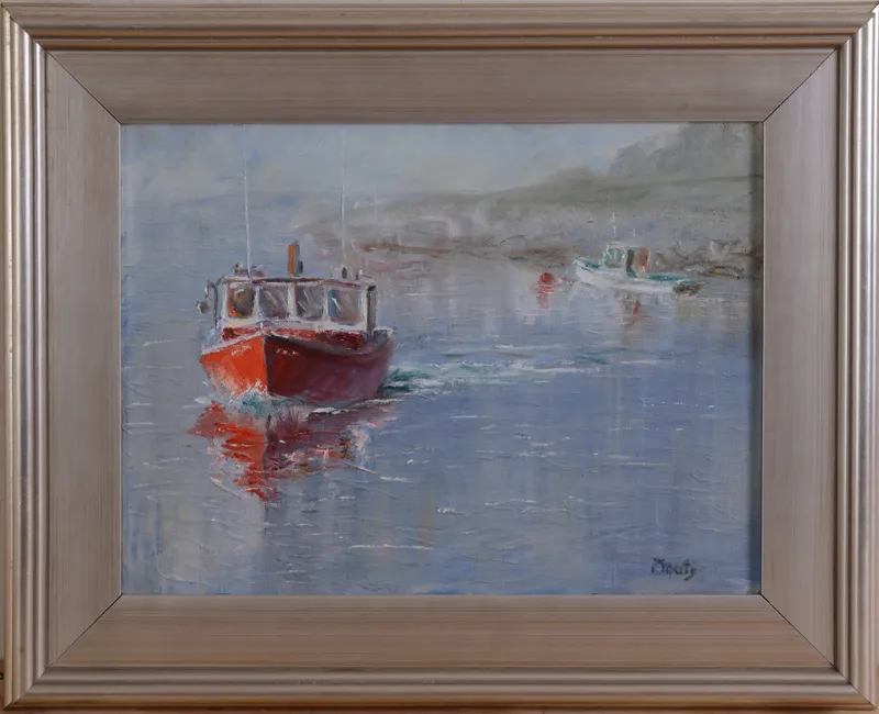 DAVID PERRY FOUTS. LOBSTER BOAT. from auction in Freeport, Maine — image 4