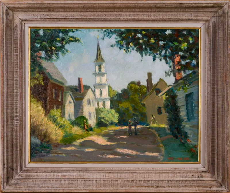 JOSEPH RIMINI (1920 - 2000). CLEAVES STREET, ROCKPORT, MASS. from auction in Freeport, Maine — image 14