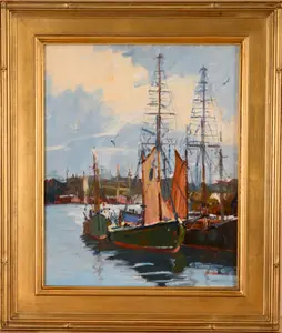 Paul Beaden Hudder (1897-1991). Gloucester Docks