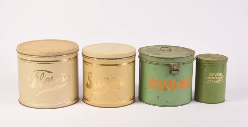 Sugar and Flour Tins. from auction in Freeport, Maine — image 21