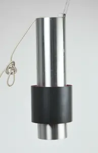 DANISH MODERN METAL HANGING LIGHT.