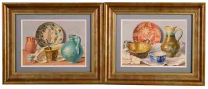 JULIO SILVA (1930 - 2020). TWO STILL LIFES.