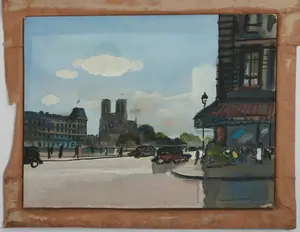 BERNARD LAMOTTE (1903 - 1983). PARISIAN CAFE.