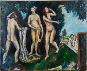 ITAMAR SIANI (B. 1941). NUDES IN THE WOODS.