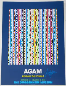 YAACOV AGAM EXHIBITION POSTER.