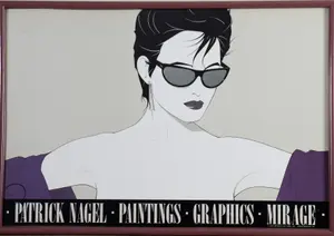 PATRICK NAGEL 1983 MIRAGE EDITIONS POSTER.