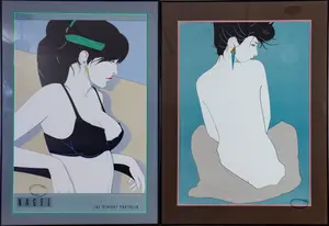 TWO PATRICK NAGEL POSTERS.