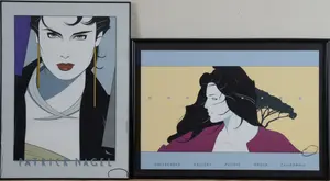 TWO SIGNED PATRICK NAGEL POSTERS.