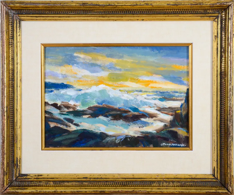 J. PHILLIP RICHARDS (1906-1991). KENNEBUNK SEASCAPE. from auction in Freeport, Maine — image 12