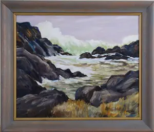 EDWARD MAYO (1917-1989). KENNEBUNKPORT SEASCAPE.