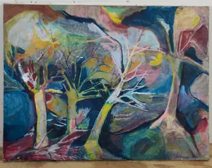 JUDITH WORACEK BARRY MULLEN (B. 1938). TREES.