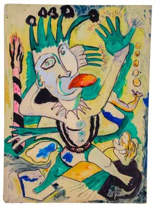 JUDITH WORACEK BARRY MULLEN (B. 1938). JESTER.