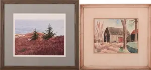 TWO MAINE LANDSCAPES.