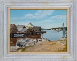 RICHARD R. SNOW. VINALHAVEN HARBOR, 1978.