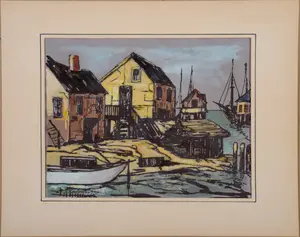 SERGE ROSOLOWSKY. MAINE WHARF.