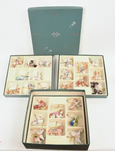 TWENTY FOUR LENOX CAROUSEL ANIMAL CHRISTMAS ORNAMENTS.