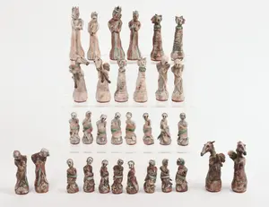 CONTEMPORARY ARTIST CRAFTED CHESS SET.