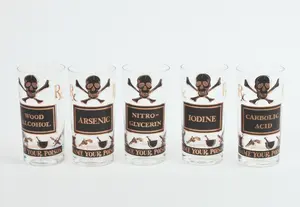 FIVE PICK YOUR POISON GLASSES.