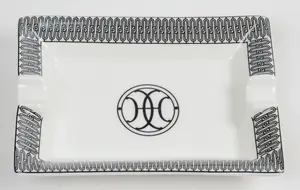 HERMES PORCELAIN ASHTRAY.