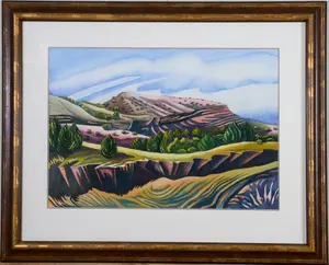 C. SHANA GREGER (AMERICAN, CONTEMPORARY). WESTERN LANDSCAPE.