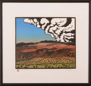 SUSAN JUNGE (1948-2015). NEW MEXICO LANDSCAPE.