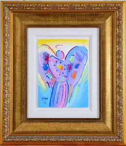 PETER MAX. ANGEL WITH HEART, 2017.