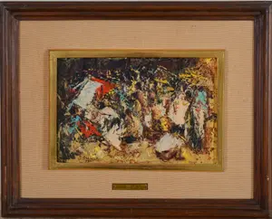 JOSE SALAZAR ABSTRACT PAINTING.