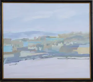 MID CENTURY COLOR FIELD PAINTING.