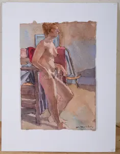 DEWITT HARDY (1940-2017). STANDING NUDE.