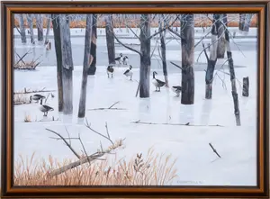 PERLIN WENTZELL. CANADA GEESE.