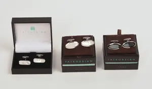 THREE PAIRS OF TATEOSSIAN STERLING CUFFLINKS.