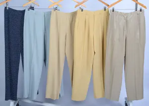 FIVE PAIRS OF GIORGIO ARMANI PANTS, SIZES 48 AND 12.