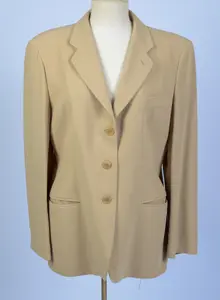 GIORGIO ARMANI TAN BLAZER, SIZE 48