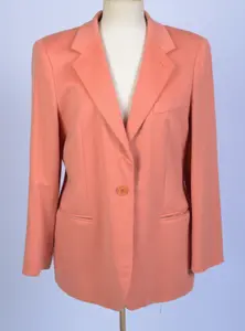 GIORGIO ARMANI BLAZER IN PEACH, SIZE 48.