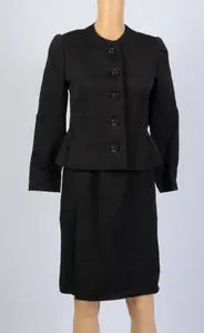 ARNOLD SCAASI BLACK WOMEN'S DRESS SUIT.