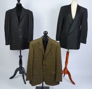 THREE ERMENEGILDO ZEGNA MEN'S JACKETS.